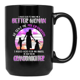 I Asked God To Make Me A Better Black Gift Coffee Mug - Black