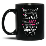 I Became Mother Grandma Grandmother Black Coffee Mug, Gift Coffee Mug