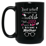 I Became Mother Grandma Grandmother Black Coffee Mug, Gift Coffee Mug