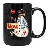 I Being A Mom For Christmas Black Gift Coffee Mug - Black
