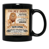 I Believe In You I Love You Forever And Always Your Mom Black Gift Coffee Mug - Black