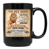 I Believe In You I Love You Forever And Always Your Mom Black Coffee Mug, Gift Coffee Mug - Black