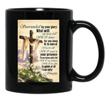 I Can Only Imagine Gift Jesus And White Lily Flower Black Coffee Mug, Gift Coffee Mug - Black