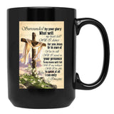 I Can Only Imagine Gift Jesus And White Lily Flower Black Coffee Mug, Gift Coffee Mug - Black
