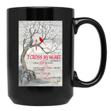 I Cross My Heart Couple Cardinal Bird Winter Christmas Gift Black Coffee Mug, Gift Coffee Mug - Black