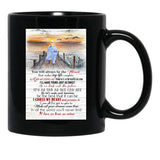 I Cross My Heart Lyrics - Old Couple Sunset - You Will Always Be The Miracle Black Gift Coffee Mug - Black