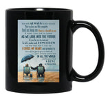 I Cross My Heart Lyrics - Seniors Who Love Each Other Black Coffee Mug, Gift Coffee Mug - Black