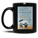 I Cross My Heart Lyrics - Seniors Who Love Each Other Black Gift Coffee Mug