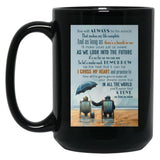 I Cross My Heart Lyrics - Seniors Who Love Each Other Black Gift Coffee Mug