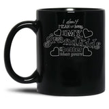 I Don'T Mean To Brag But My Grandkids Are Better Than Yours Black Coffee Mug, Gift Coffee Mug