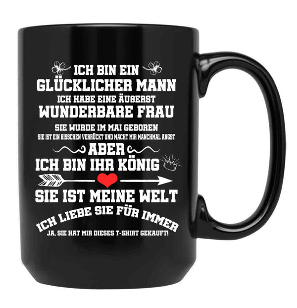 I Have An Extremely Wonderful Wife Gift Black Coffee Mug, Gift Coffee Mug - Black