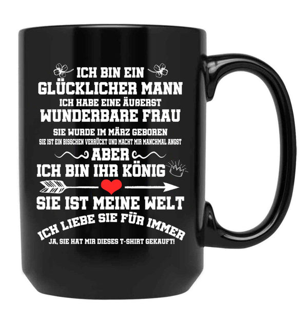 I Have An Extremely Wonderful Woman Black Coffee Mug, Gift Coffee Mug - Black