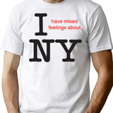I Have Mixed Feelings About Ny Bootleg Graphic T-Shirt - White