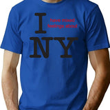 I Have Mixed Feelings About Ny Bootleg Graphic T-Shirt - Blue