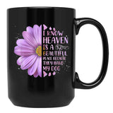 I Know Heaven Is A Beautiful Place Because They Have My Dog Black Gift Coffee Mug - Black