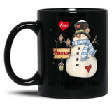 I Love Being A Grandma At Christmas Time Mug Womens Black Coffee Mug