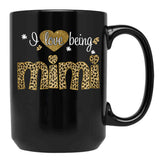 I Love Being Mimi Mimi Grandmas Gift Black Coffee Mug - Black