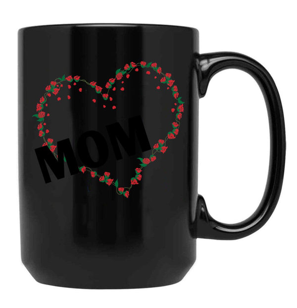 I Love Mom Funny Gift Mothers Day Gifts Black Gift Coffee Mug - Black