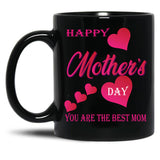 I Love Mom - Mother'S Day Black Gift Coffee Mug