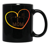I Love Mom Premium Mug Black Coffee Mug - Black
