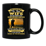 I Love My Crazy Spoiled Wife She Was Born In July Black Gift Coffee Mug - Black