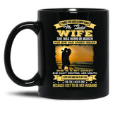I Love My Crazy Spoiled Wife She Was Born In March Black Gift Coffee Mug