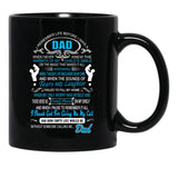 I Love My Dad T Black Gift Coffee Mug - Black