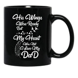 I Love My Dad Black Coffee Mug - Black