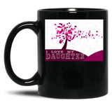 I Love My Daughter Black Gift Coffee Mug