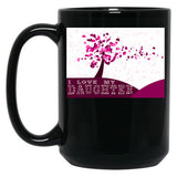I Love My Daughter Black Coffee Mug