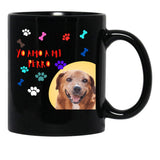 I Love My Dog Black Coffee Mug - Black