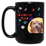 I Love My Dog Black Gift Coffee Mug