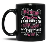 I Love My Future Husband Love Husband Black Coffee Mug