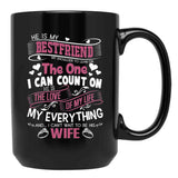 I Love My Future Husband Love Husband Black Gift Coffee Mug - Black