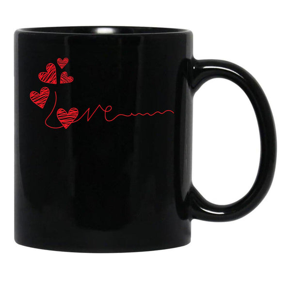 I Love You More Black Coffee Mug - Black