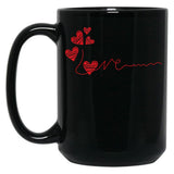 I Love You More Black Coffee Mug
