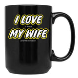 I Love Black Gift Coffee Mug - Black