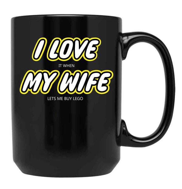 I Love Black Coffee Mug - Black
