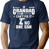 If Grandad Minimalist Graphic T-Shirt - Unisex Streetwear Tee - Navy