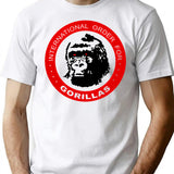 International Order For Gorillas Minimalist Graphic T-Shirt - Unisex Streetwear Tee - White
