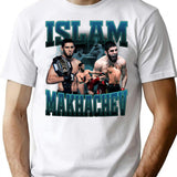 Islam Makhachev Bootleg Bootleg Graphic T-Shirt - White