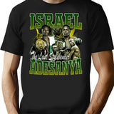 Israel Adesanya Bootleg Bootleg Graphic T-Shirt - Black