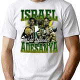 Israel Adesanya Bootleg Bootleg Graphic T-Shirt - White