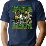 Israel Adesanya Bootleg Bootleg Graphic T-Shirt - Navy