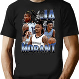 Ja Morant - 90'S Bootleg Design Bootleg Graphic T-Shirt - Black