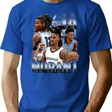 Ja Morant - 90'S Bootleg Design Bootleg Graphic T-Shirt - Blue