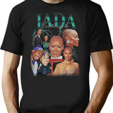 Jada Pinkett Collage Bootleg Graphic T-Shirt - Black