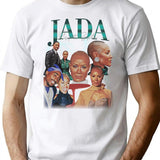Jada Pinkett Collage Bootleg Graphic T-Shirt - White