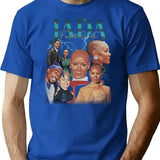 Jada Pinkett Collage Bootleg Graphic T-Shirt - Blue