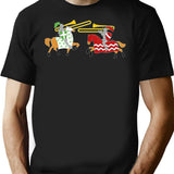 Jousting Funny Trombone For Trombonists Minimalist Graphic T-Shirt - Unisex Streetwear Tee - Black